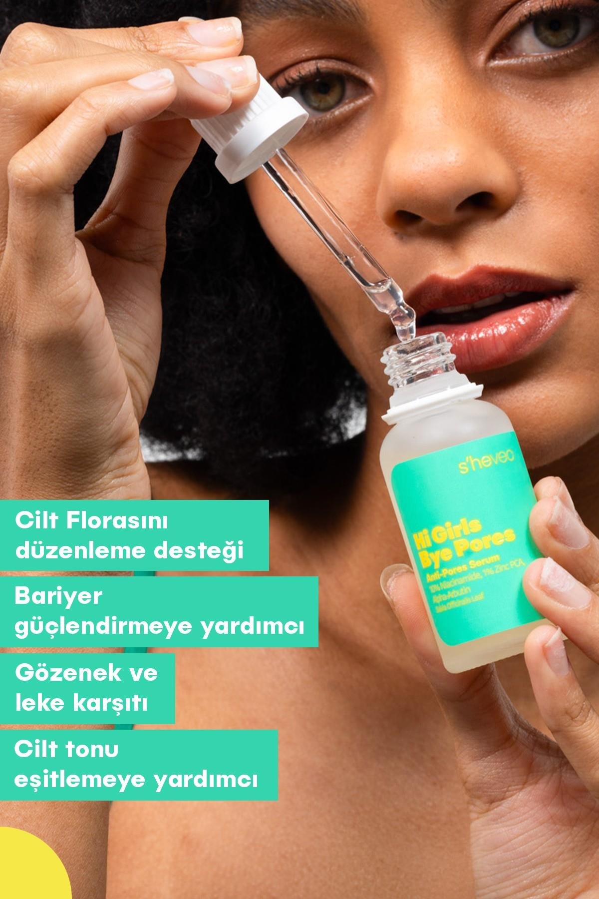 HI GIRLS BYE PORES - Sivilce Ve Leke Karşıtı Arbutin %2 Niacinamide %10 ZİNC PCA %1 Serum 30 ml