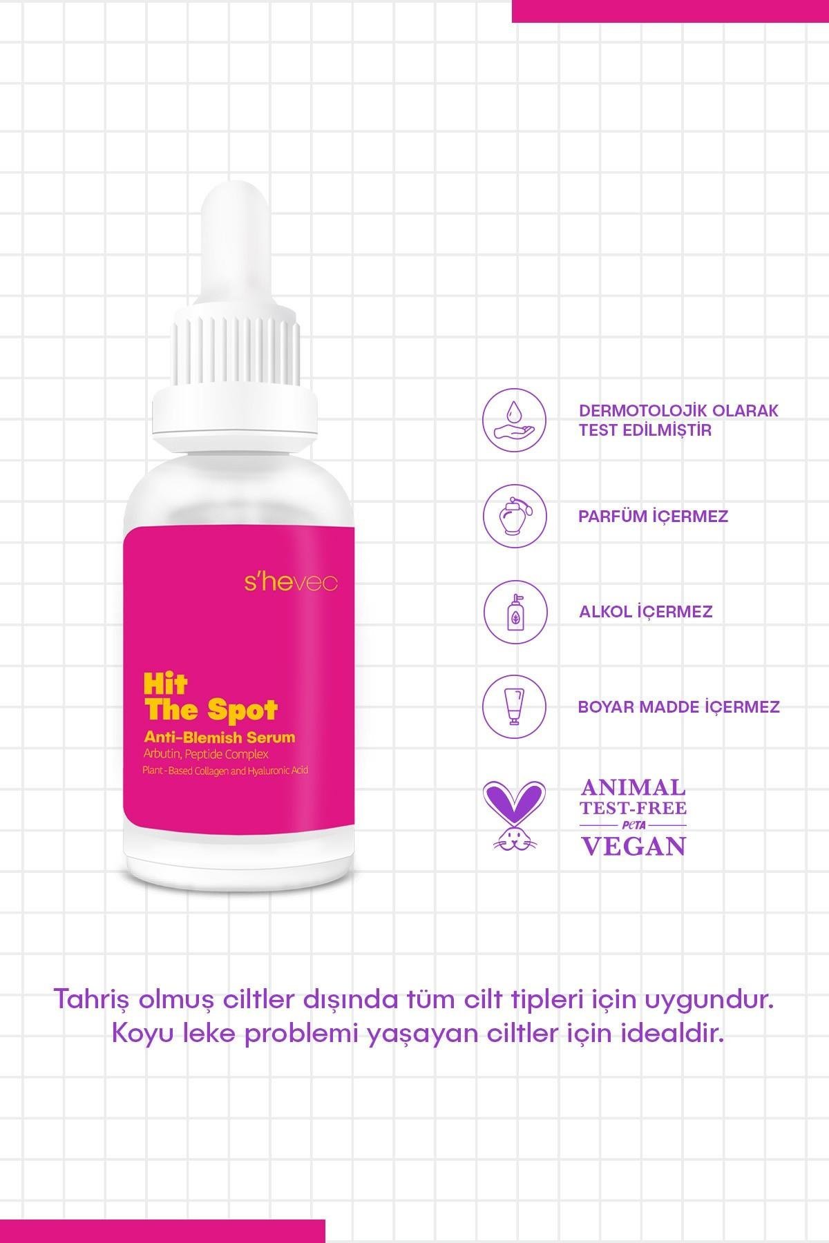 HIT THE SPOT – Leke Bakımı | Onarmaya Yardımcı Arbutin Ve Peptit Kompleksi Içeren Serum (30 ML)