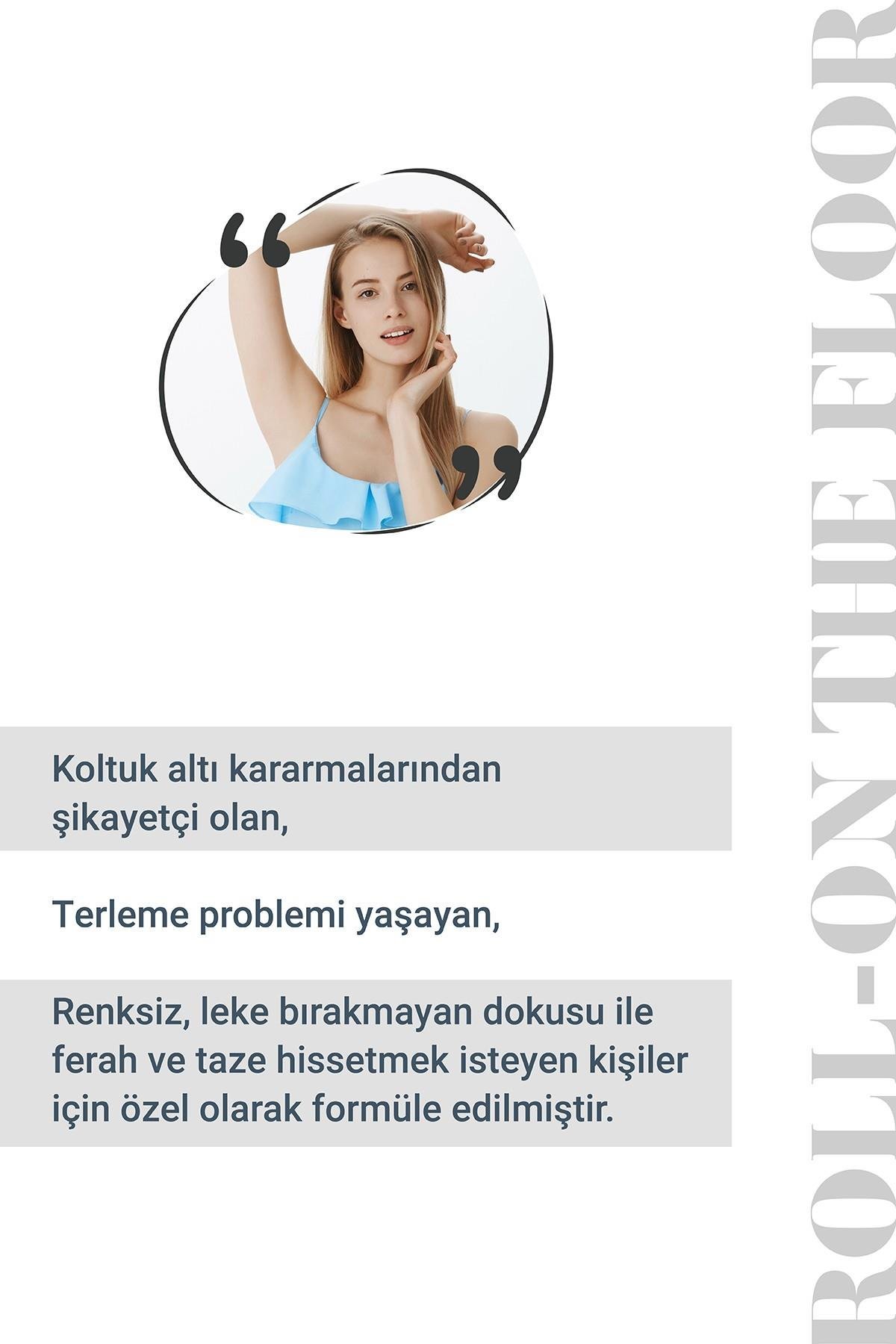 ROLL ON THE FLOOR - Terleme Önleyici Beyazlatma Etkili İz Bırakmayan Antiperspirant Roll-On 75ml