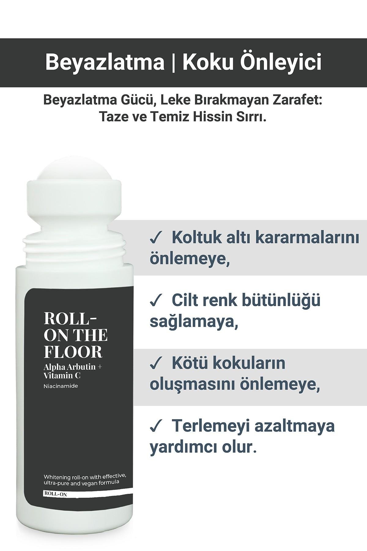 ROLL ON THE FLOOR - Terleme Önleyici Beyazlatma Etkili İz Bırakmayan Antiperspirant Roll-On 75ml
