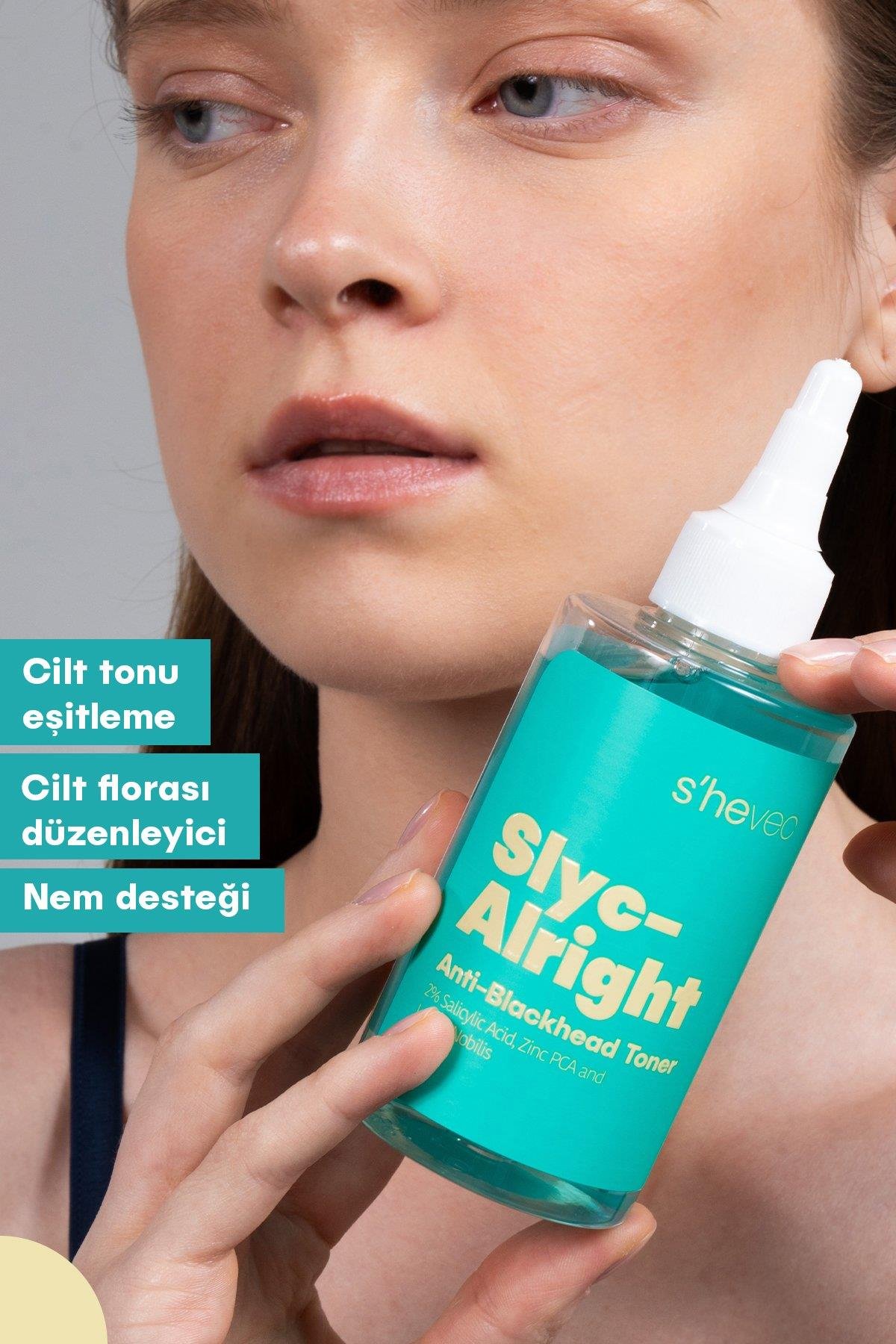 SLYC-ALRIGHT-Salisilik Asit Sivilce ve Siyah Nokta Karşıtı Arındırıcı & Canlandırıcı Bha Tonik 200ml
