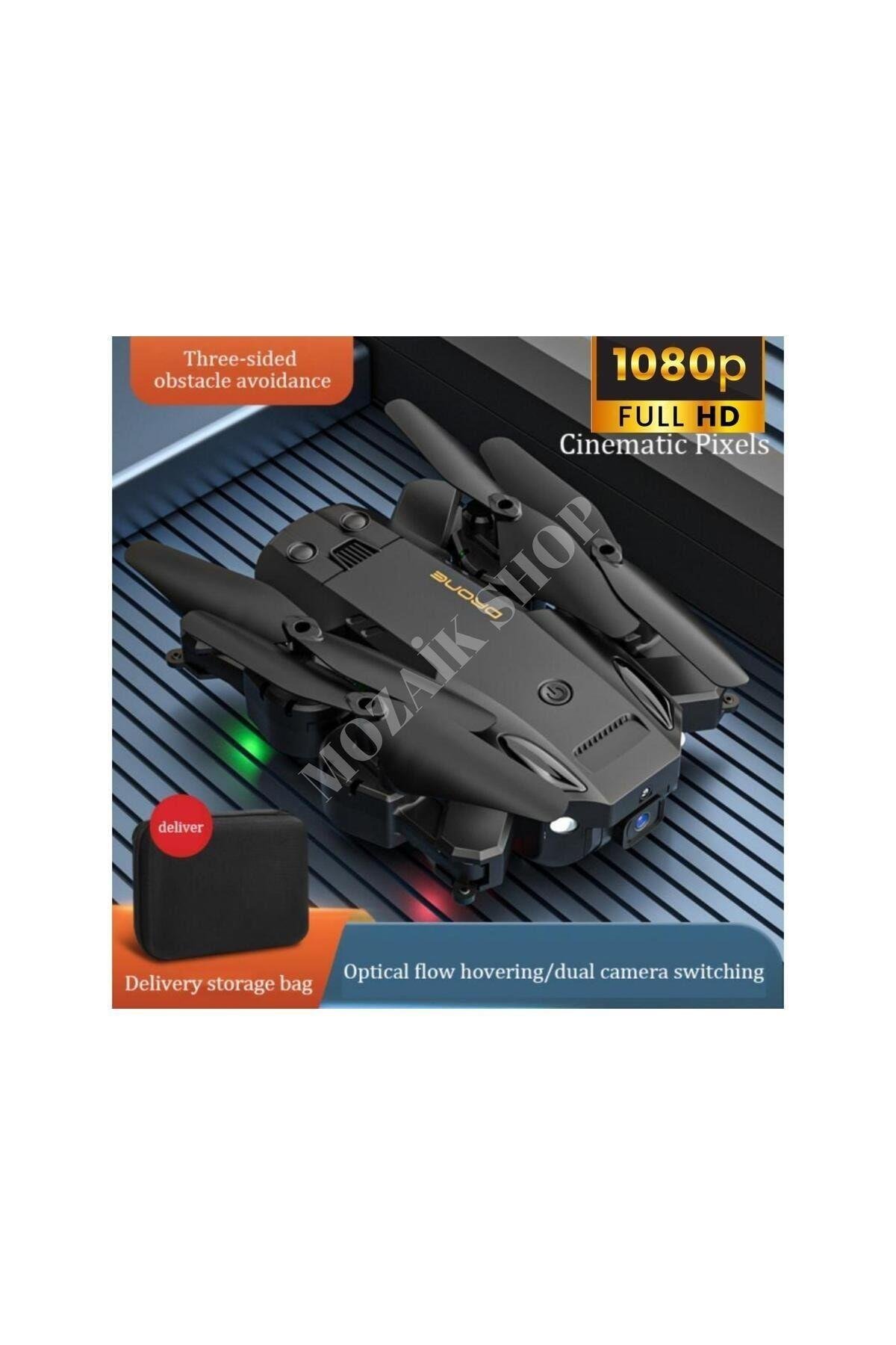1080P Kameralı Drone Katlanabilir Taşıma Çantalı 4 Pervaneli Havada Stabil Kalma