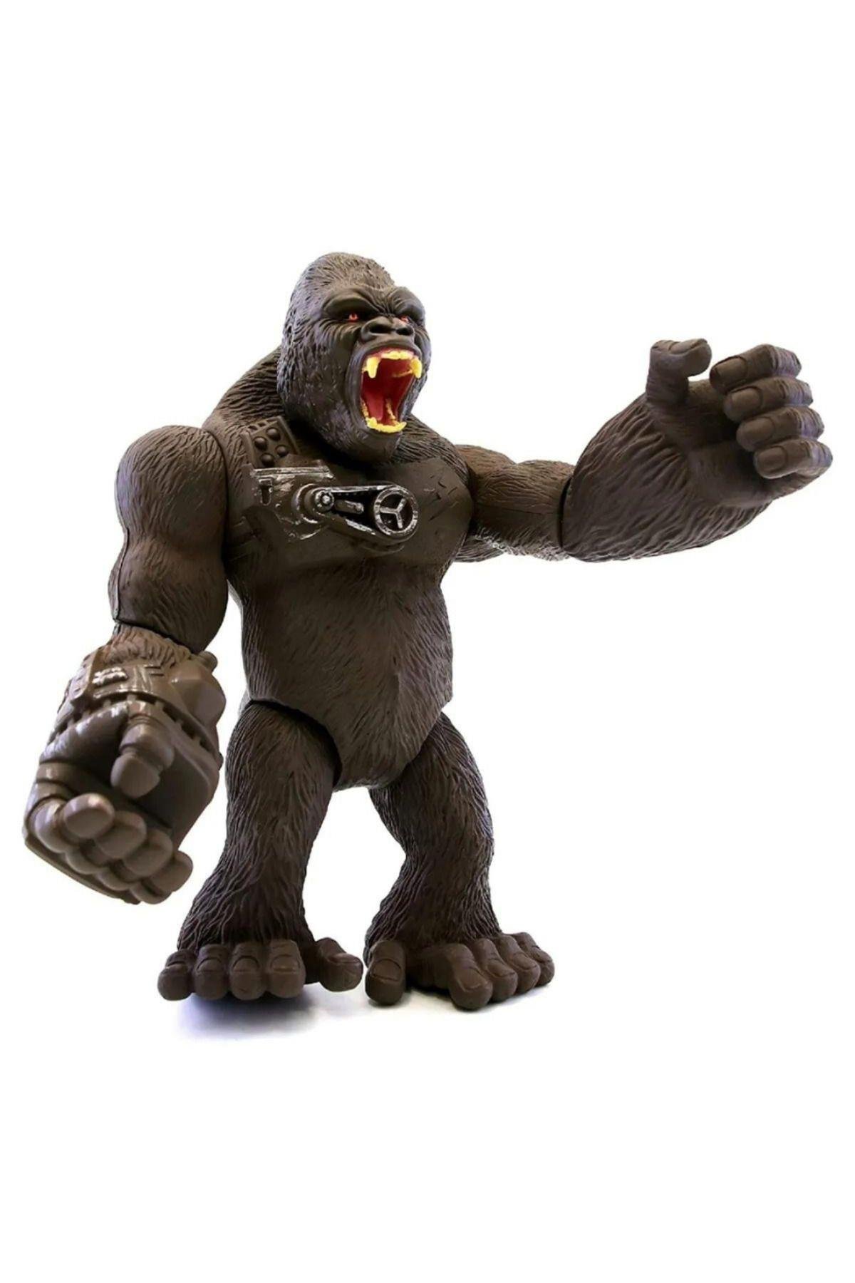 27 Cm Jurassic Clash Mega Canavar Siber Goril Figürü 27 Cm Dev King Kong