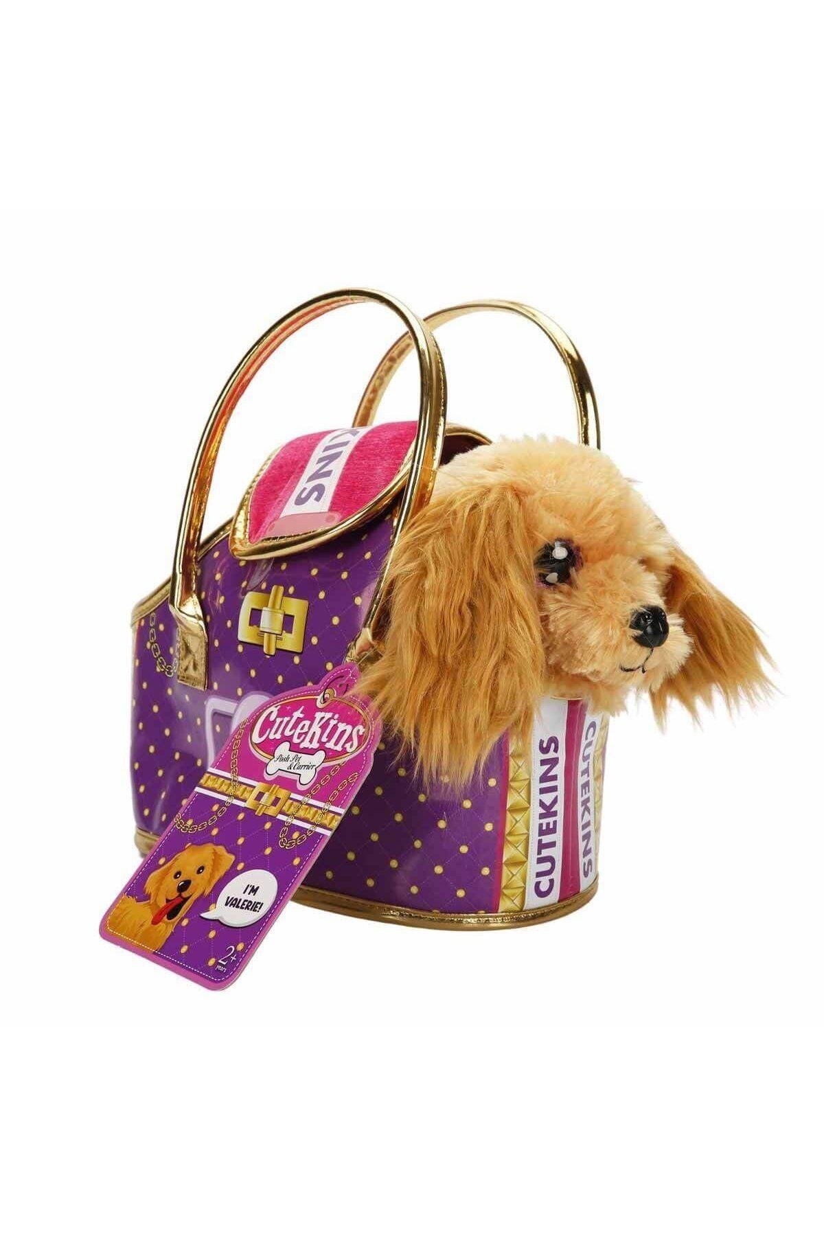 Cutekins Taşıma Çantalı Peluş Yavru Köpek -Sunman