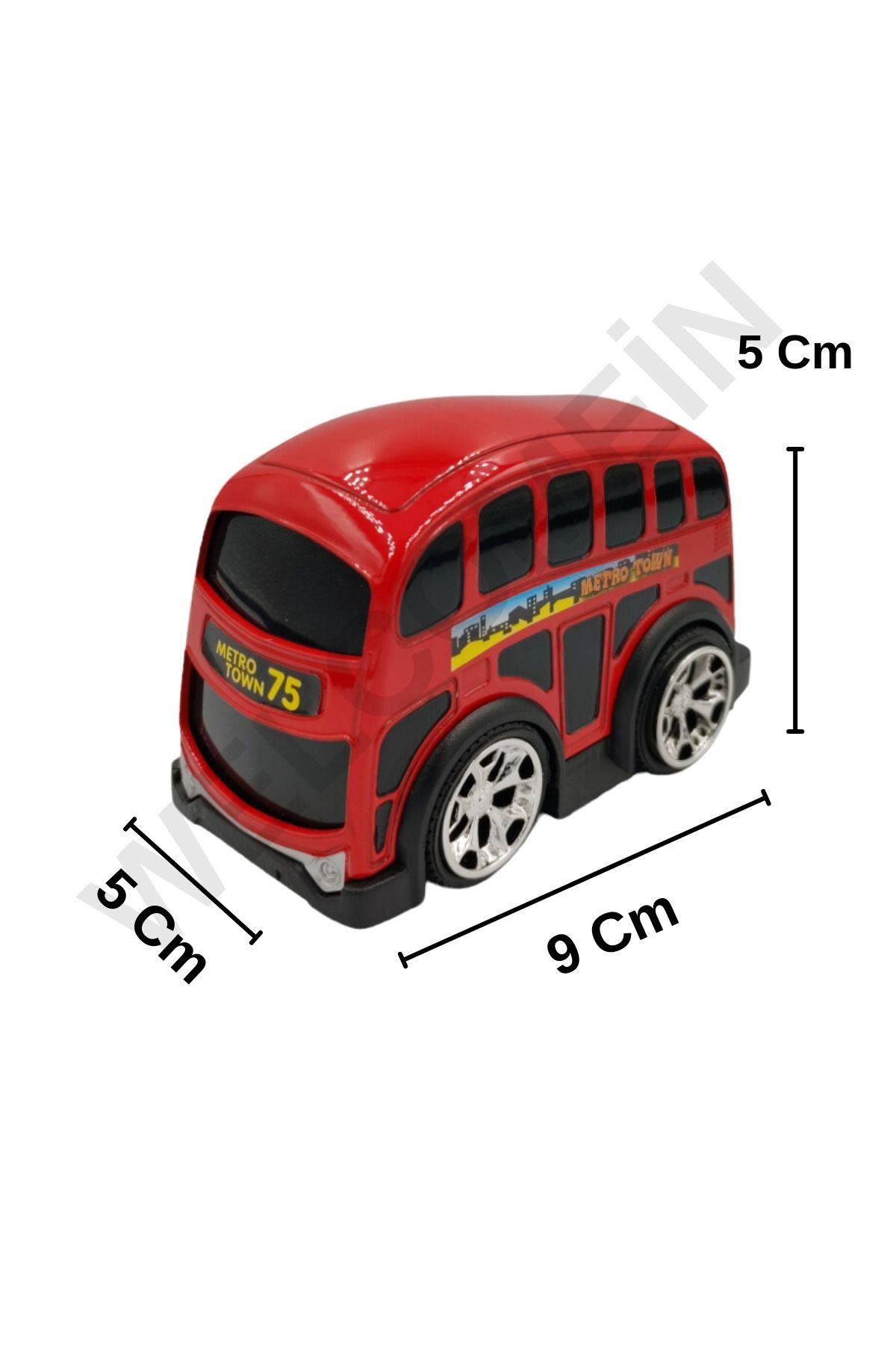 Metal Model Arabalar Motormax Çek Bırak Cm. 3 Parça Şehir Araçları (Metro City )
