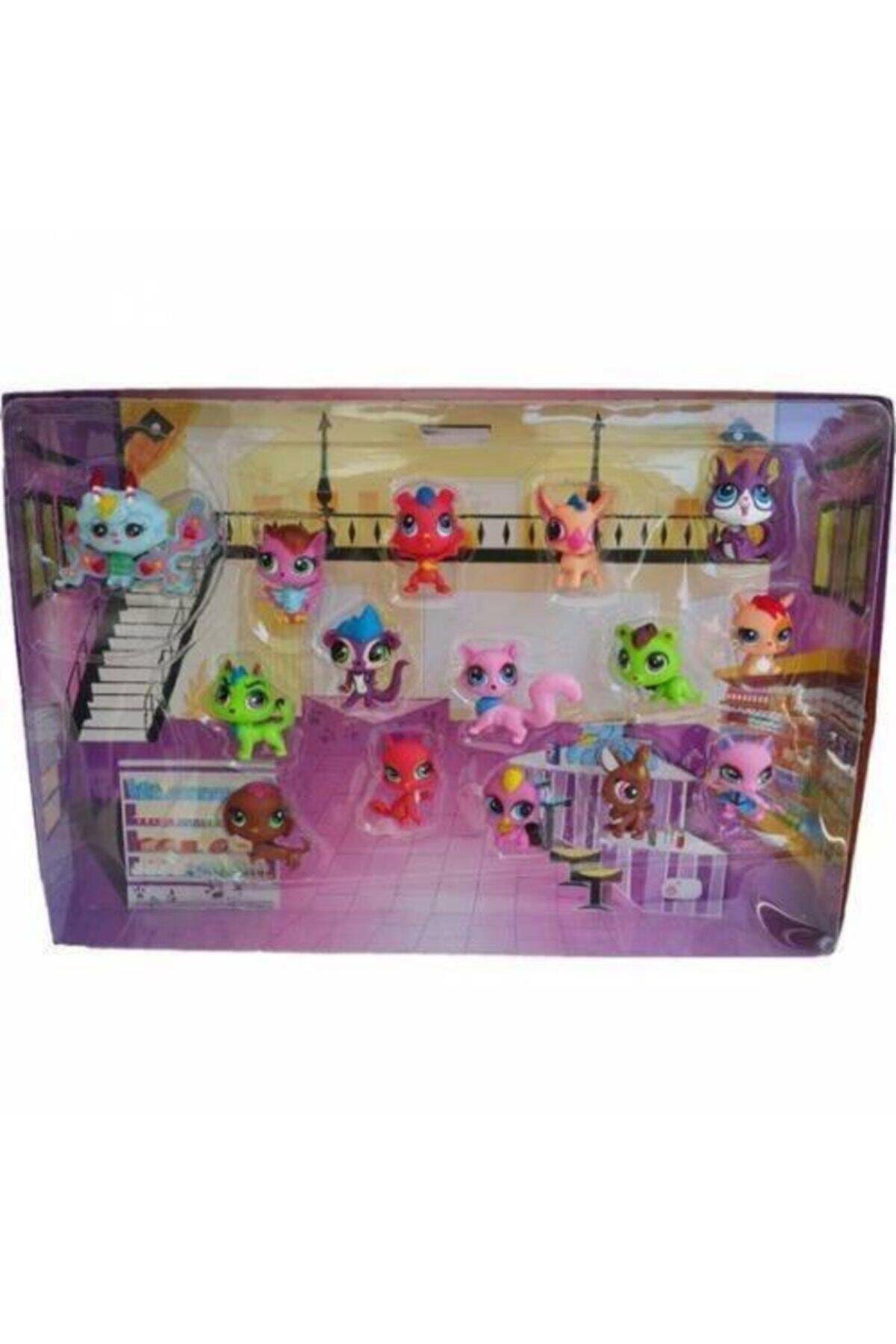Minişler Ailesi 15 Parça Minişler - Littlest Pet Homes Minişler - Petshops Ailesi