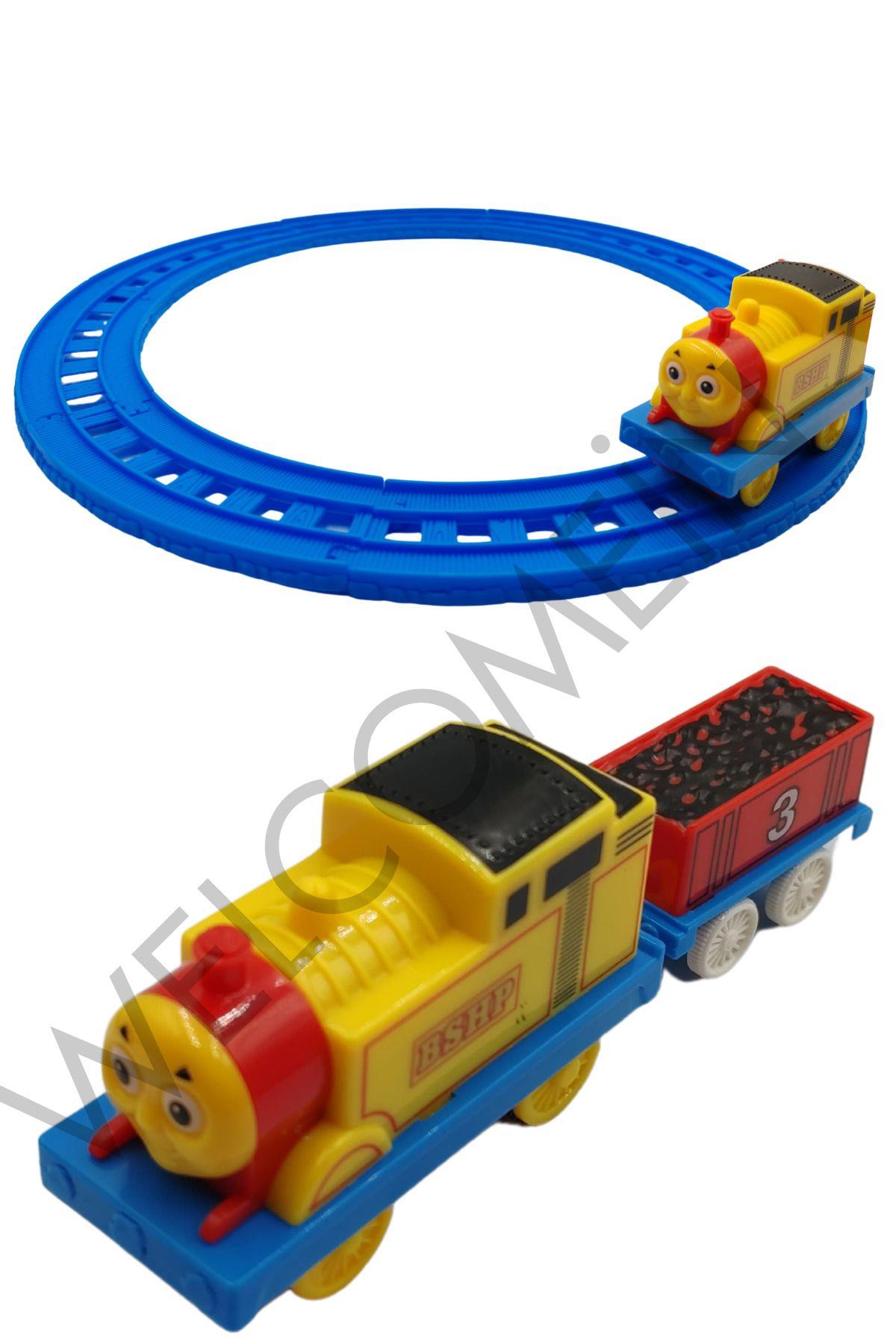 Oyuncak 10 Parça Hareketli Ve Pilli Thomas Tren(PİL HEDİYELİ)