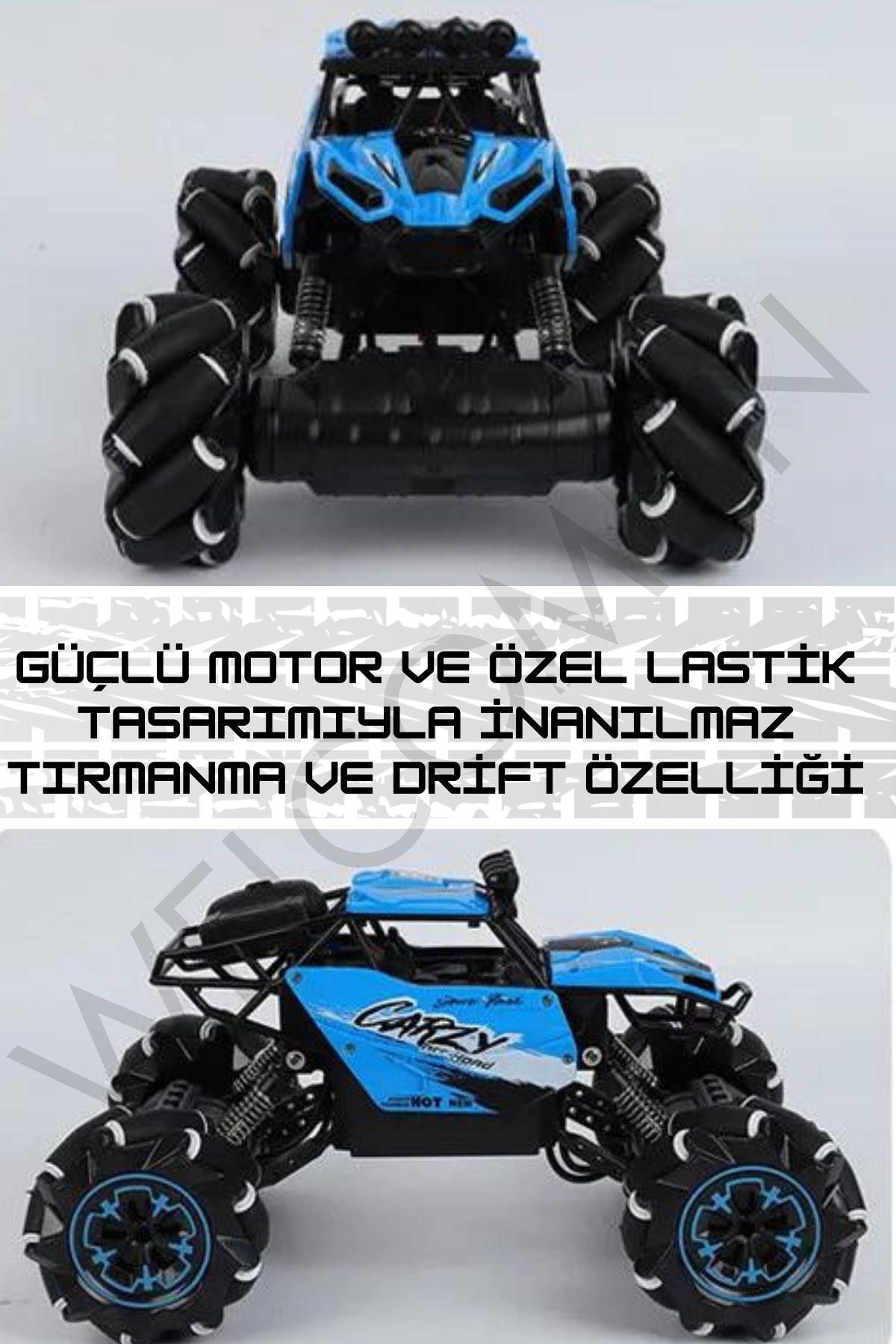 Oyuncak 2.4 Uzaktan Kumandalı Full Fonksiyon Drif Atabilen Şarjlı 1:16 Ölçek Off Road Crayz Araba