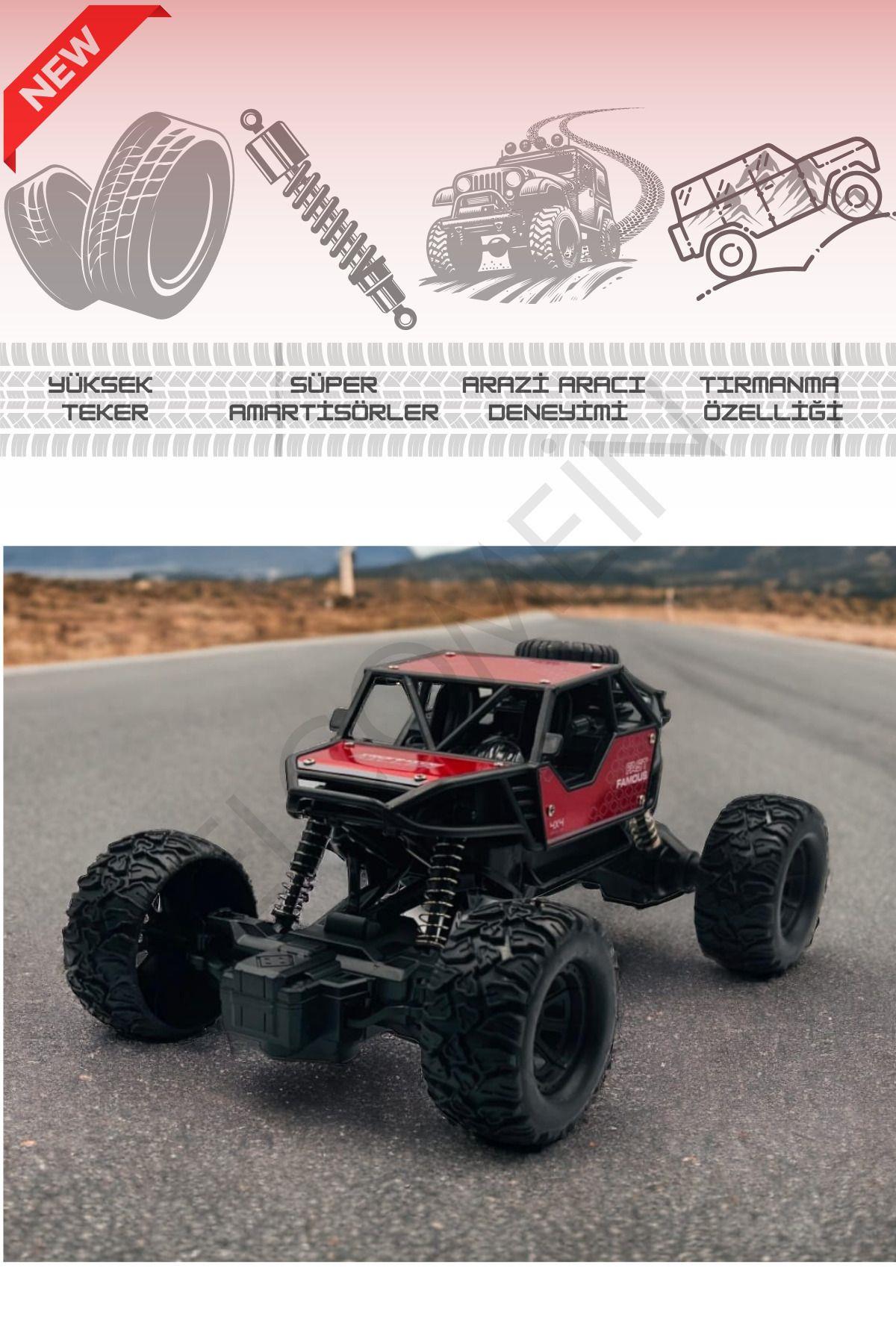 Oyuncak 2.4 GHz Uzaktan Kumandalı Full Fonksiyon Şarjlı 1:18 ölçek Of Road Jeep