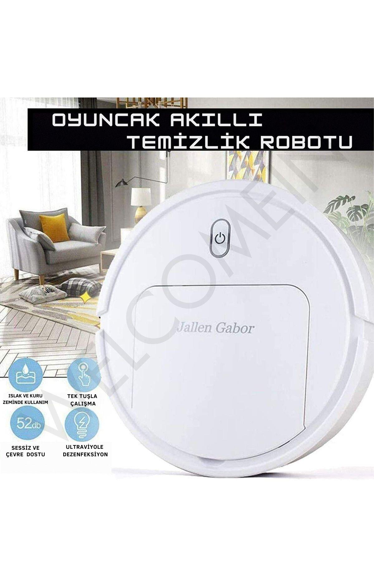 Oyuncak Akıllı Şarjlı Fırçalı Paspaslı Robot Süpürge