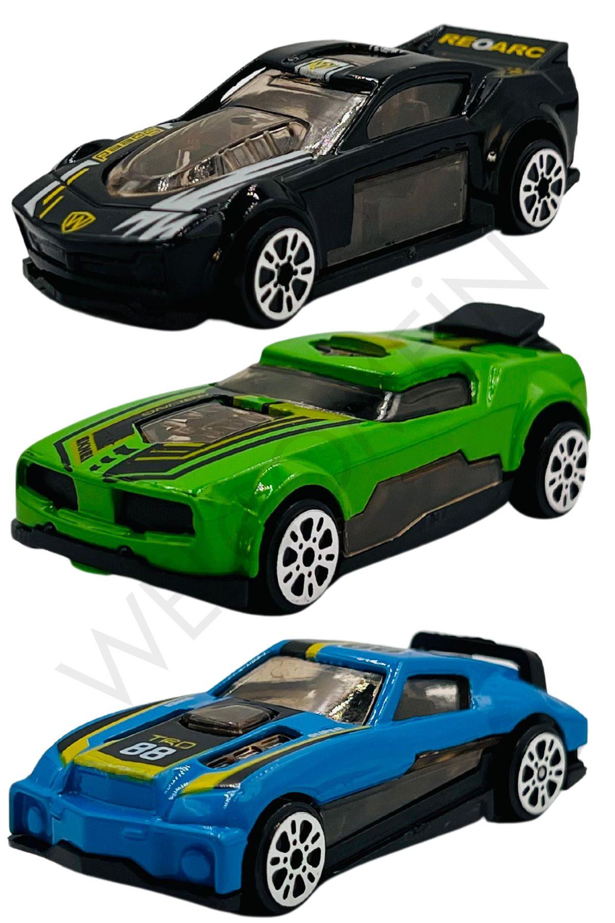 Oyuncak Die Cast Metal 1:43 Ölçek 4 Parça Araç Setleri Hediyelik Model Set