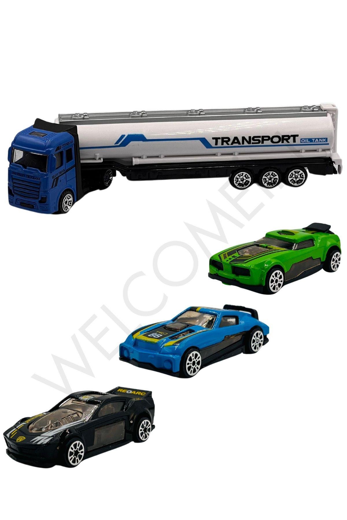 Oyuncak Die Cast Metal 1:43 Ölçek 4 Parça Araç Setleri Hediyelik Model Set