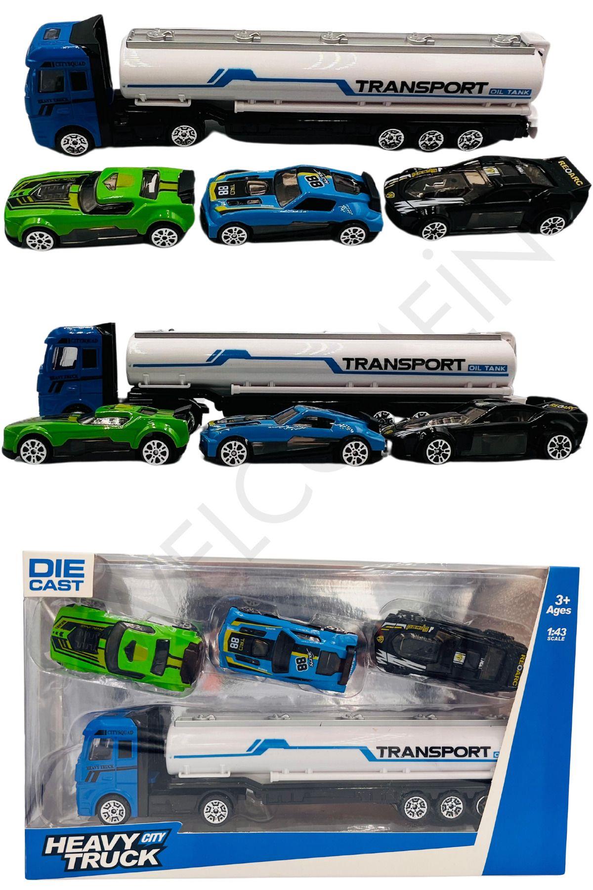 Oyuncak Die Cast Metal 1:43 Ölçek 4 Parça Araç Setleri Hediyelik Model Set