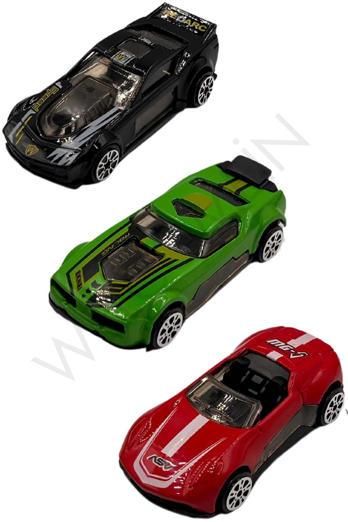 Oyuncak Die Cast Metal 1:43 Ölçek 4 Parça Araç Setleri Hediyelik Model Set