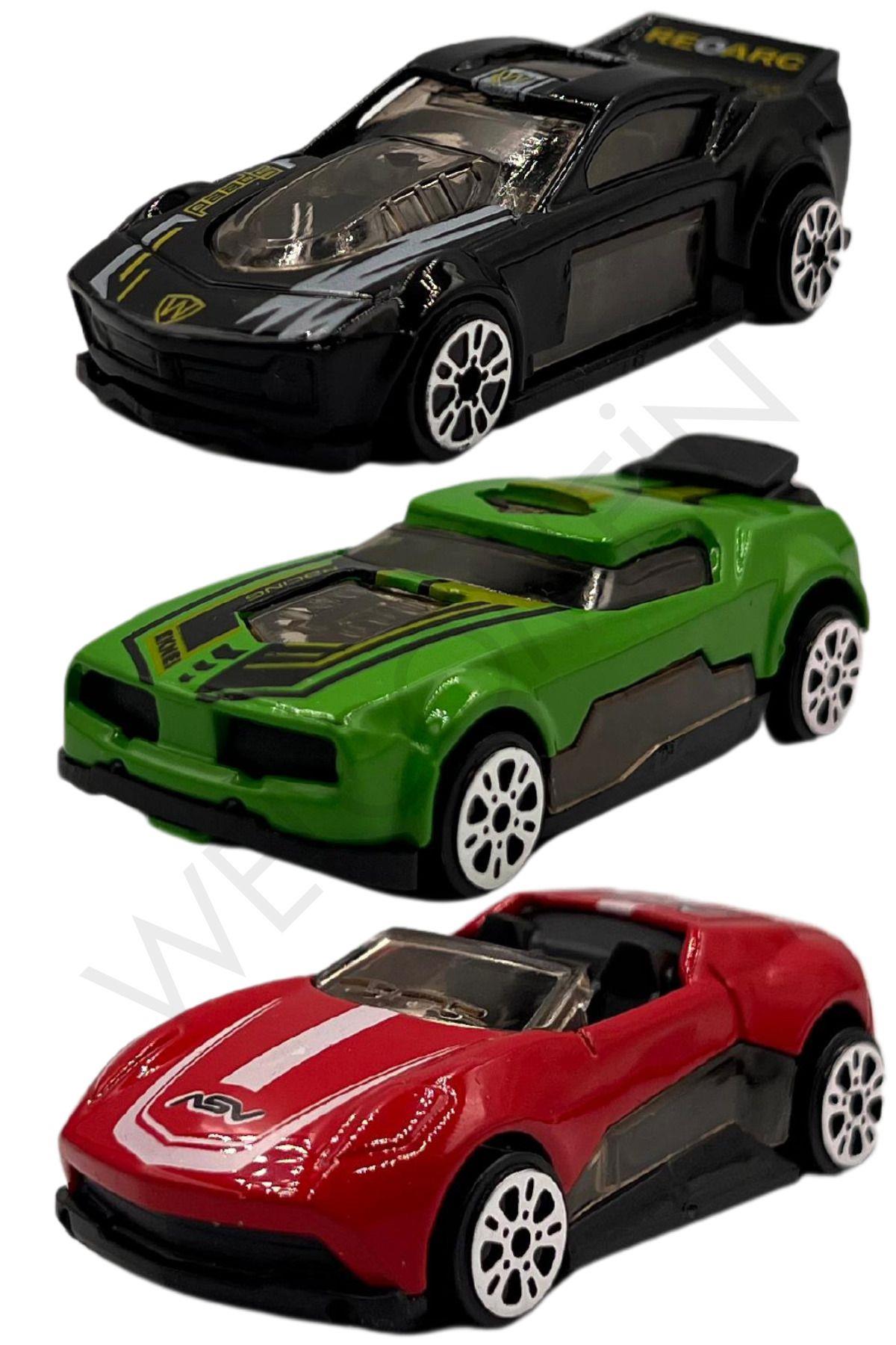 Oyuncak Die Cast Metal 1:43 Ölçek 4 Parça Araç Setleri Hediyelik Model Set