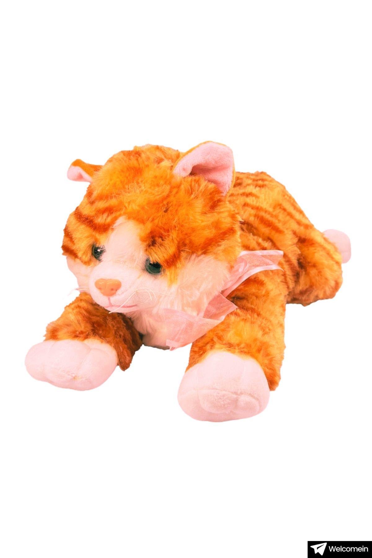 Oyuncak Sesli Dolgun 46 cm Peluş Kedi