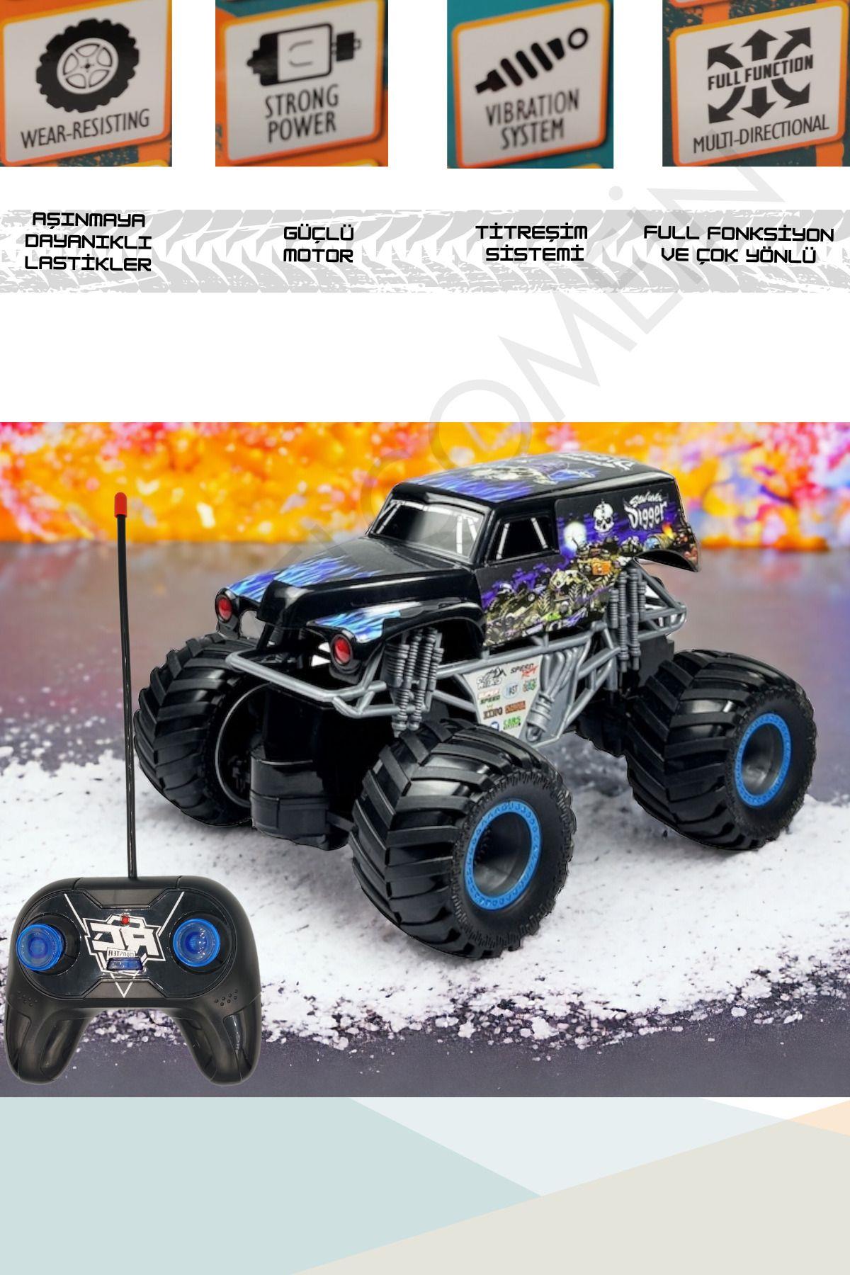 Oyuncak Uzaktan Kumandalı Full Fonksiyon Şarjlı Drift Atabilen Monster Rock Crawler Jeep