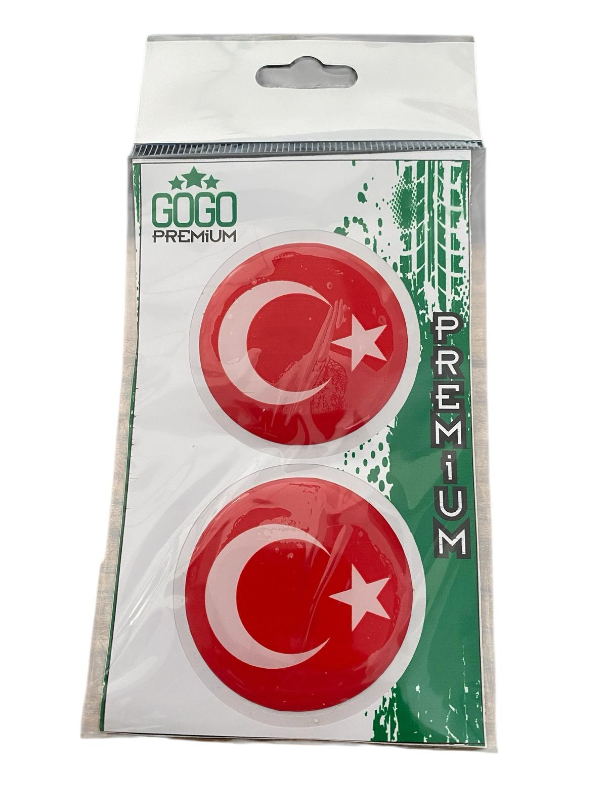 TÜRK BAYRAĞI 2'Lİ DAMLA LOGO