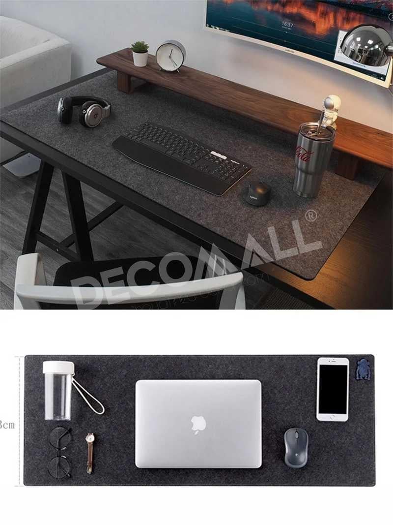  (50 x 100) Keçe Çalışma Masası Düzenleme Ve Oyuncu Mouse Pedi Masa Üstü Düzenleyici 