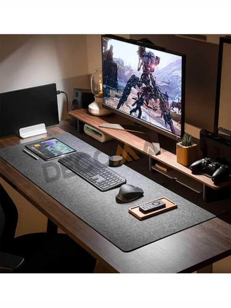  (50 x 100) Keçe Çalışma Masası Düzenleme Ve Oyuncu Mouse Pedi Masa Üstü Düzenleyici 