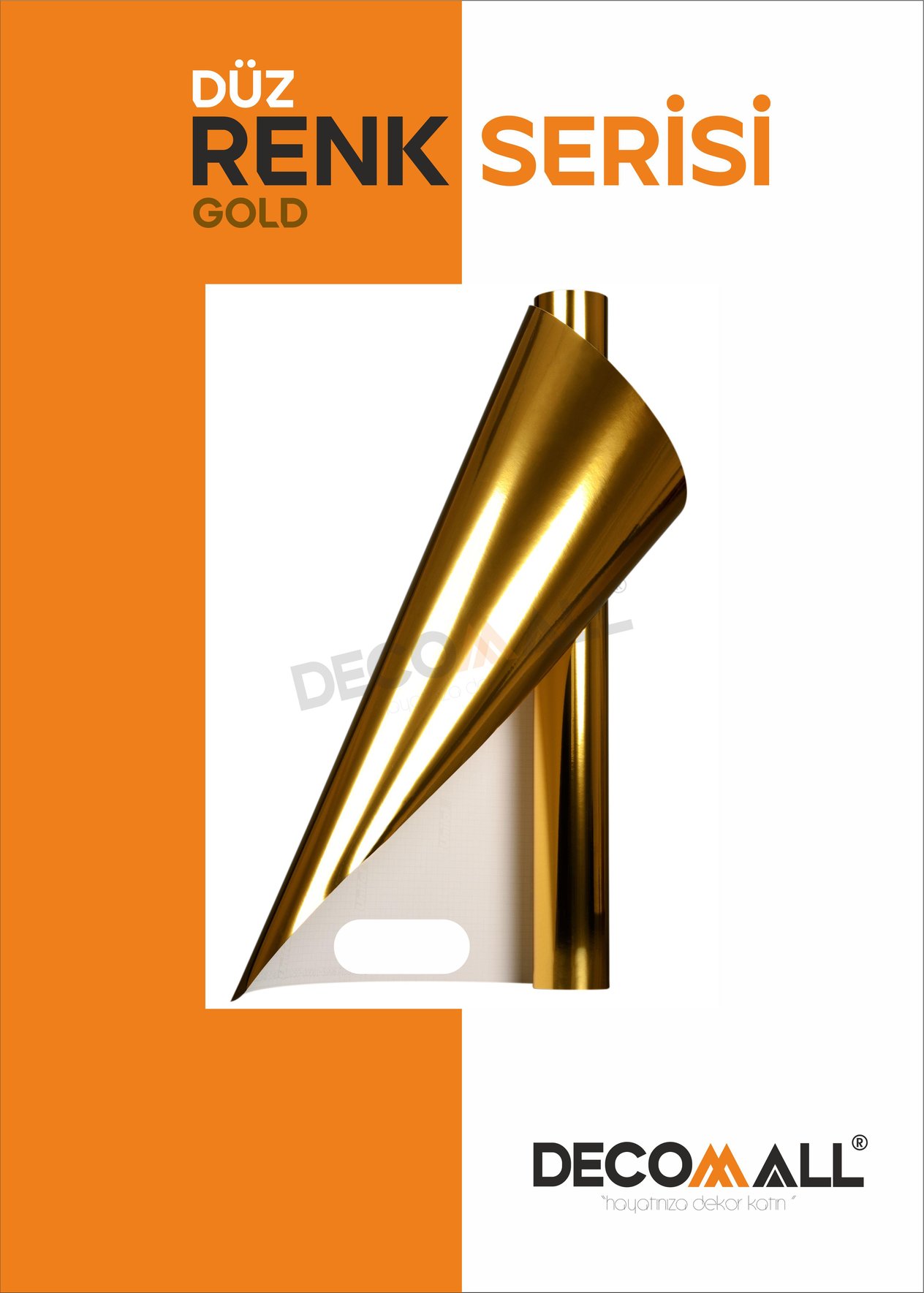 GOLD  KENDİNDEN YAPIŞKANLI FOLYO KAPLAMA
