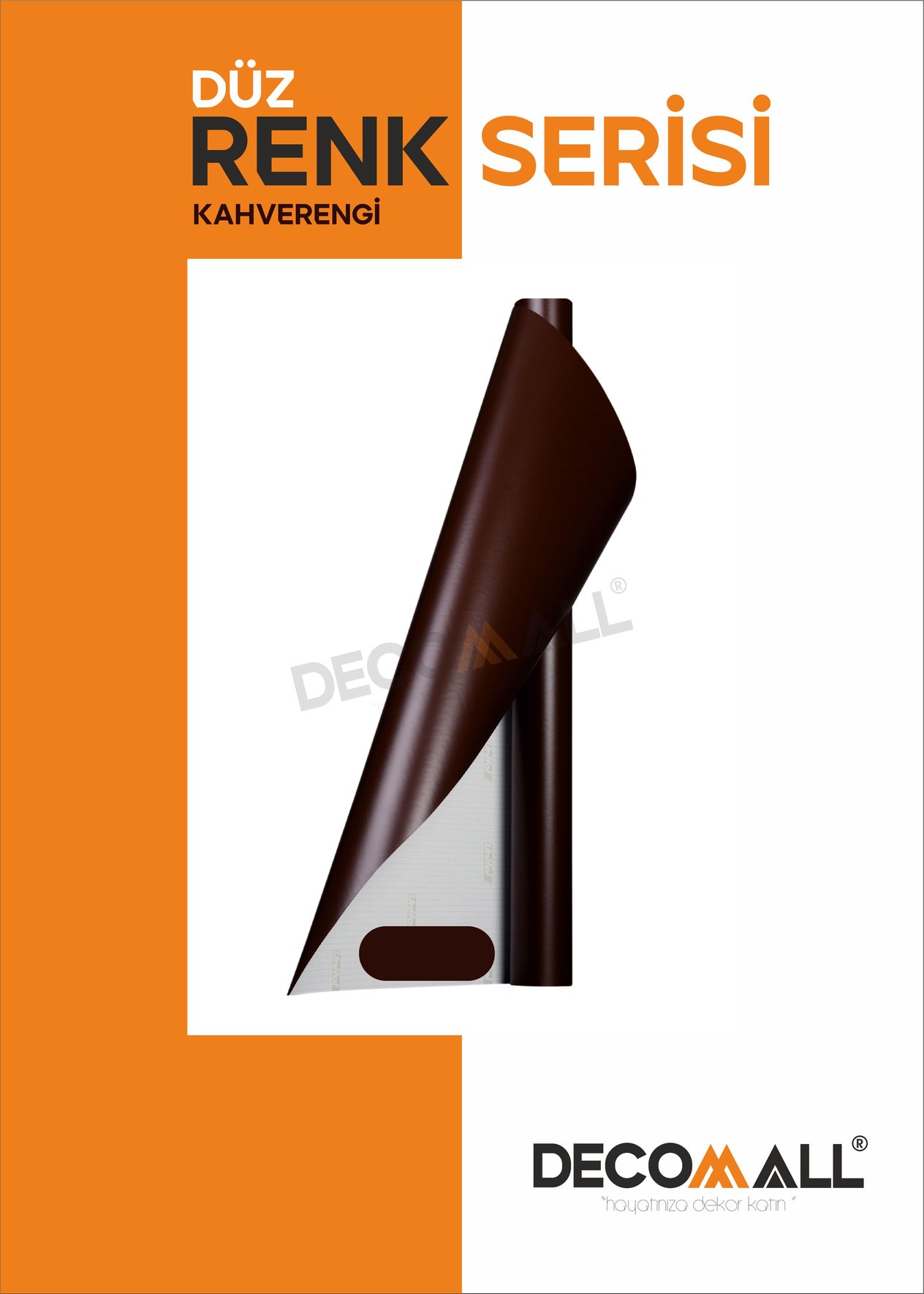 KAHVERENGİ  KENDİNDEN YAPIŞKANLI FOLYO KAPLAMA