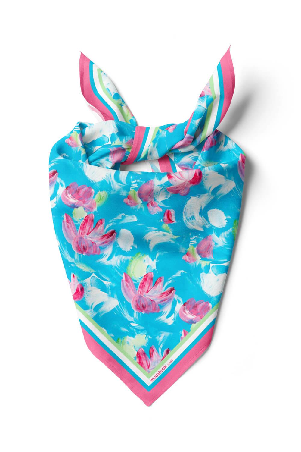 FLOWERS COLORFUL BANDANA