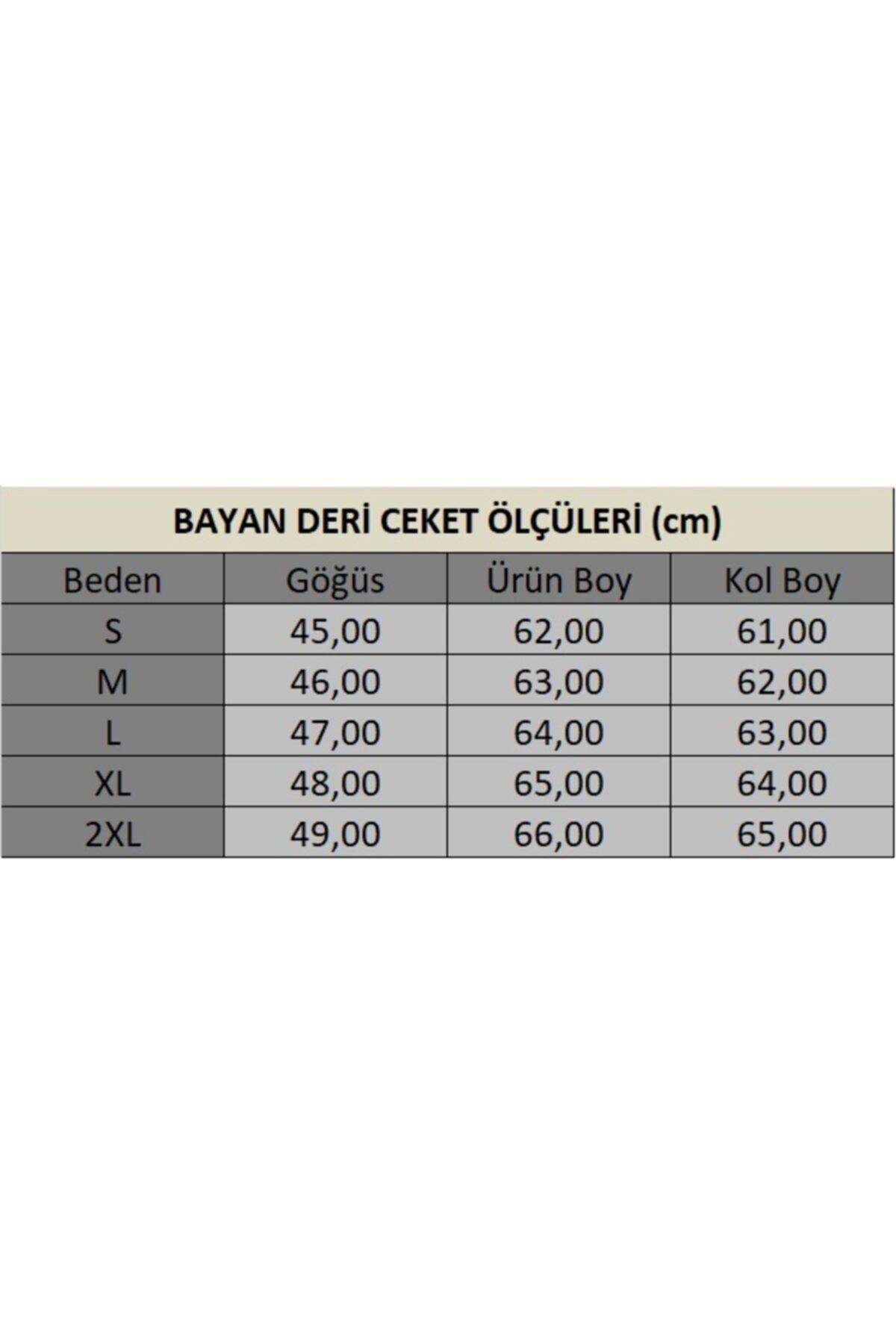Bayan Petrol Deri Ceket