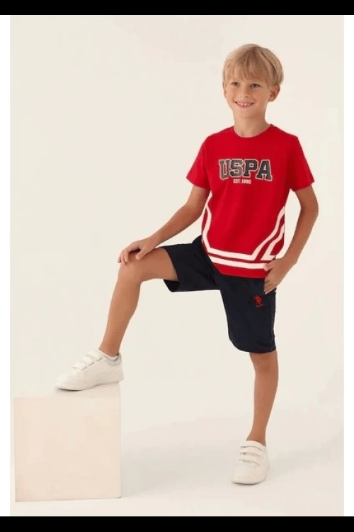 U.S. Polo Assn 1765-4 Erkek Çocuk Bermuda Takım