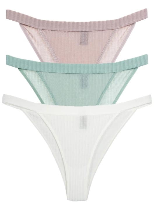 Vanilya Secret ipli Bikini 3'Lü Paket Taş-Mint Yeşili-Beyaz