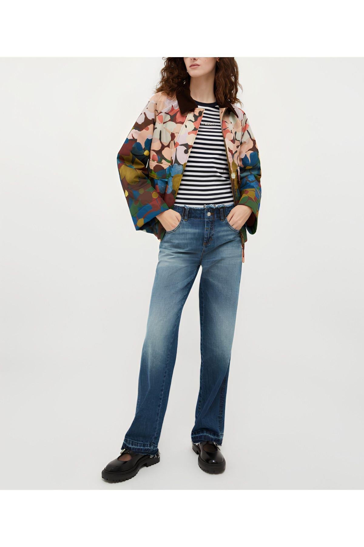 Kadın Straight Jean Kot Pantolon