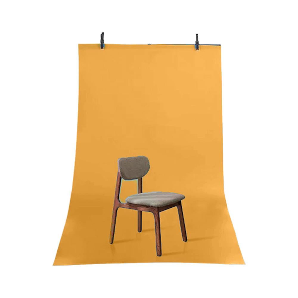 GDX Seyyar PVC Fon Perde Açık Turuncu - Orange 120cm x 200cm