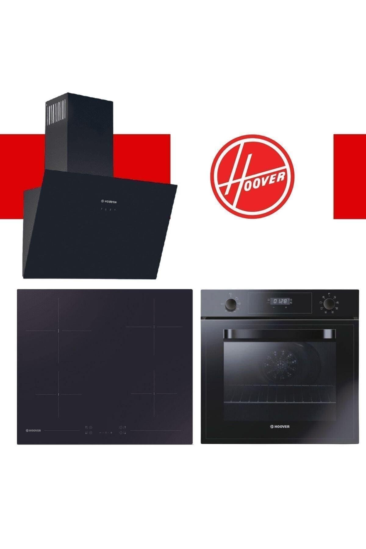 HooverHoover 3Lü Ankastre Vitroseramik Elektrikli Set Siyah (HDG6C1GBTK-Hh64Ccb-3051B)