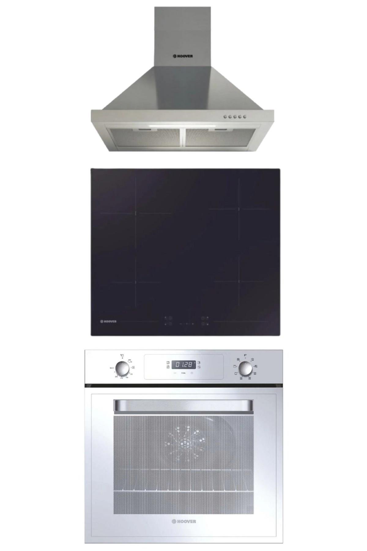 HooverHoover Elektrikli Renkli 3'Lü Ankastre Set (Hch6Mxtk-Hh64Ccb-3051W)