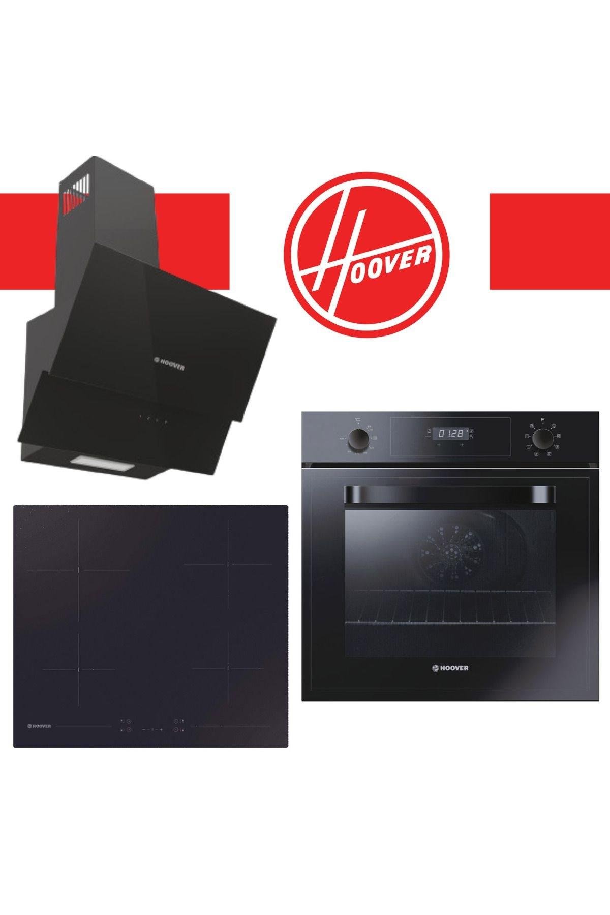HooverHoover Yeni Elektrikli Siyah Cam 3'Lü Ankastre Set (Hdg6C2Gbtk-Hh64Ccb-3051B)