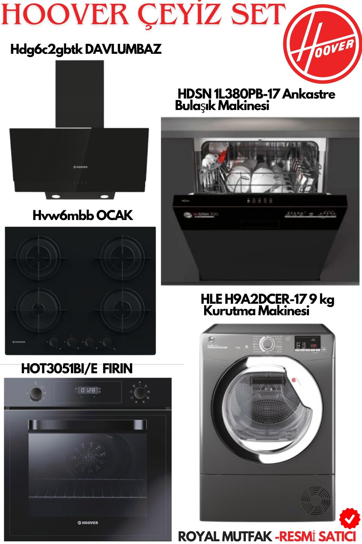 HooverSüper Çeyiz Seti (Ankastre Set - fırın ocak davlumbaz) - Kurutma Makinesi-Bulaşık Makinesi )