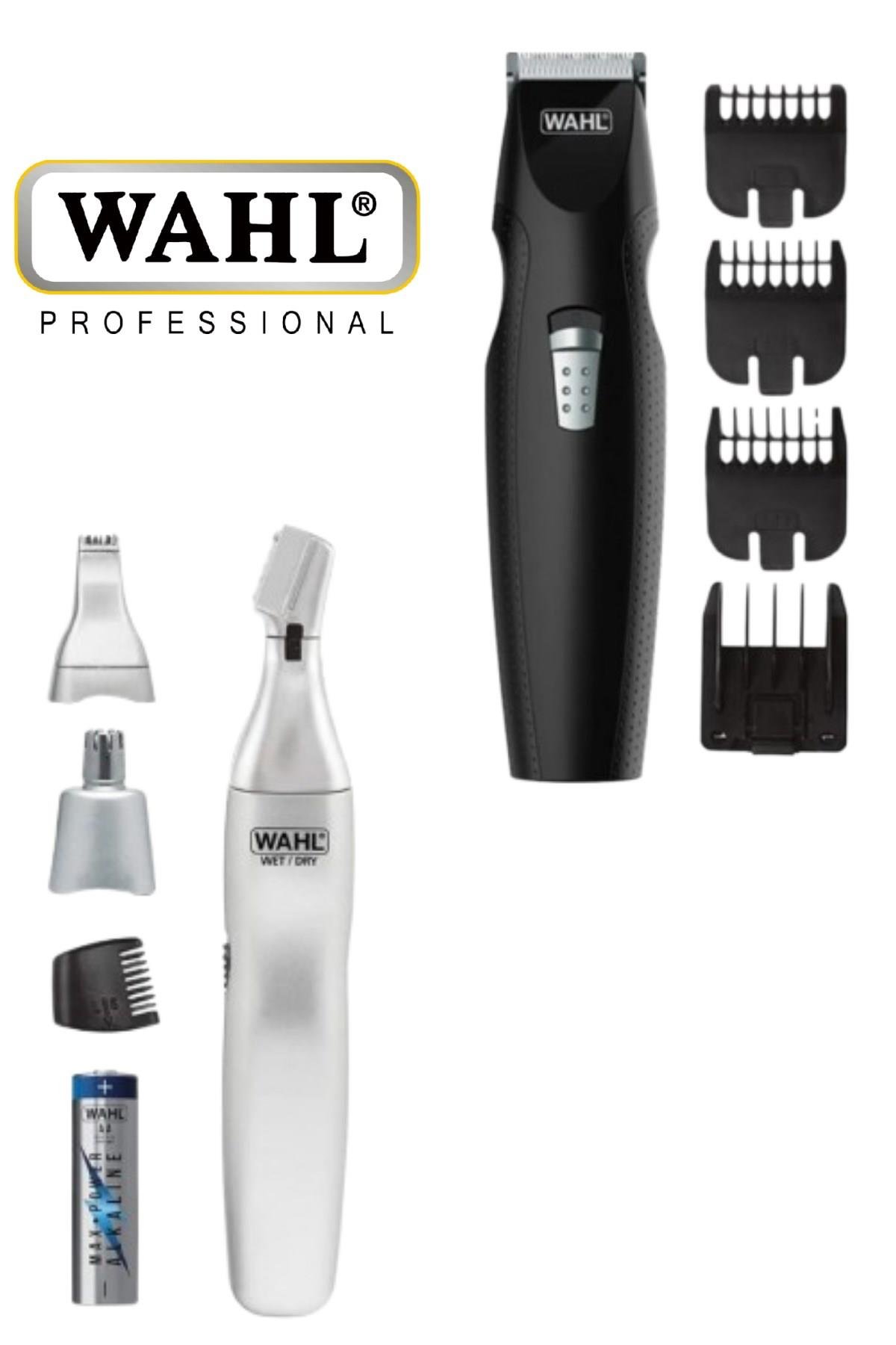 WahlPilli Sakal Kesme Makinesi 05606-508 + Wahl 05545-2416 Kulak Burun Ve Kaş Düzeltme Makinesi