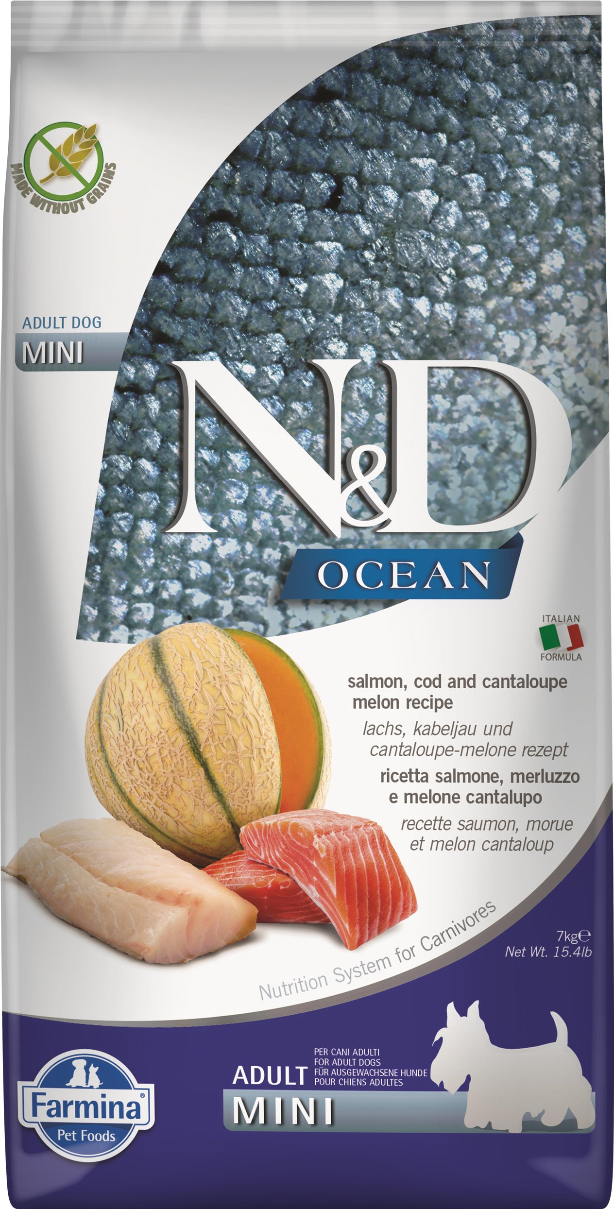 ND Ocean Somon&Morina Balığı&Kavun Adult Mini 7 Kg
