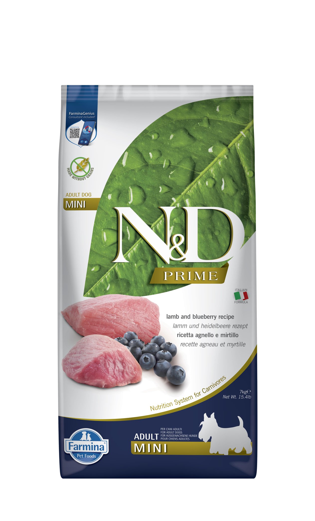 ND Prime Kuzu&Yabanmersini Adult Mini 7 Kg