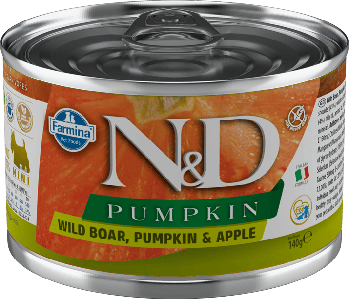 ND Pumpkin Konserve Yaban Domuzu&Balkabağı&Elma 140 Gr