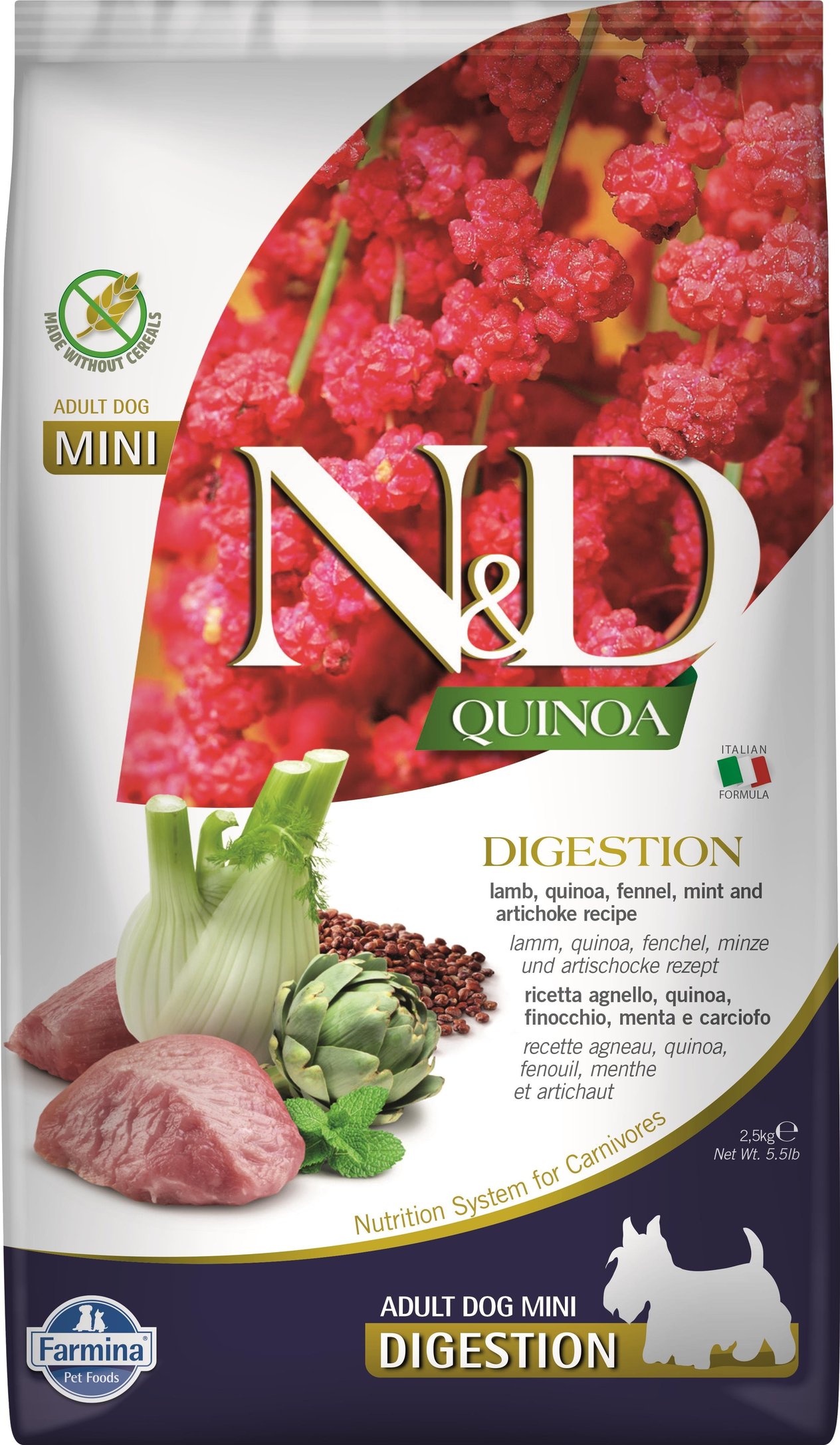 ND Quinoa Digestion&Kuzu Adult Mini 2.5 Kg