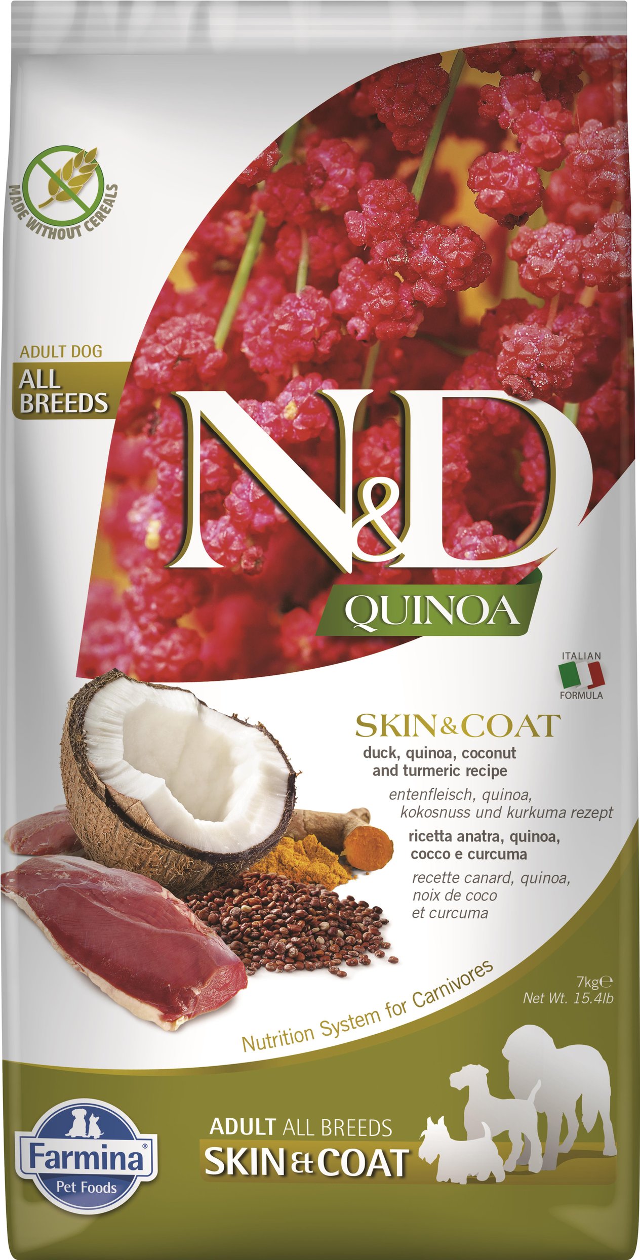 ND Quinoa Skin&Coat&Ördek Adult All Breeds 7 Kg