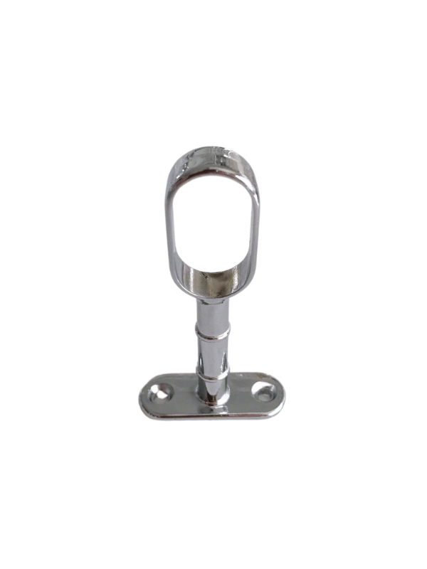 Oval Ayaklı Açık Askı Borusu Flanşı Mobilya Oval Boru Flanşı (İç Ölçüleri En:15 mm Boy:25 mm)