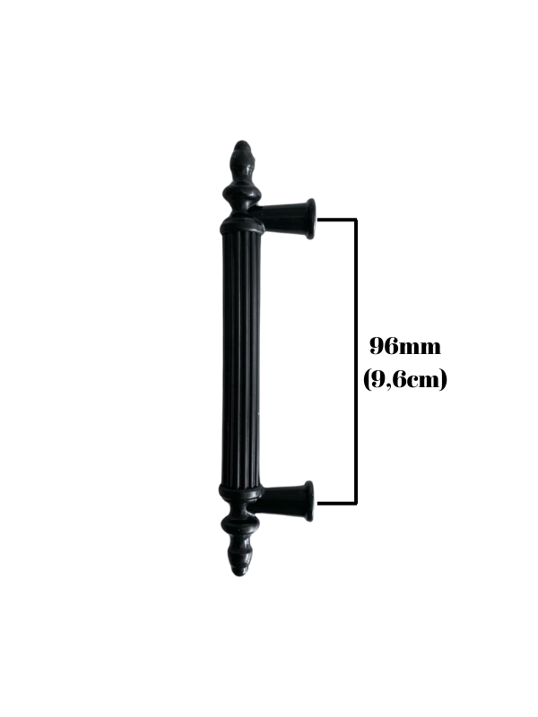 Plastik Siyah Kulp Mobilya ve Dolap KULBU(SİYAH)(96MM - 128MM - 160MM)
