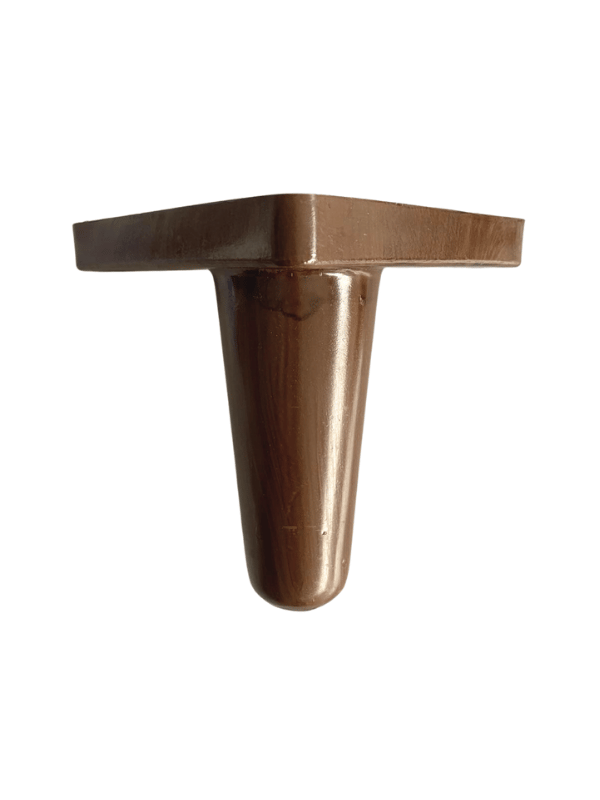 Rüzgar Plastik 12cm Ayak Mobilya Masa ve Dolap Ayağı(12CM)(AHŞAP DESENLİ)(KAHVERENGİ)(4 ADET)