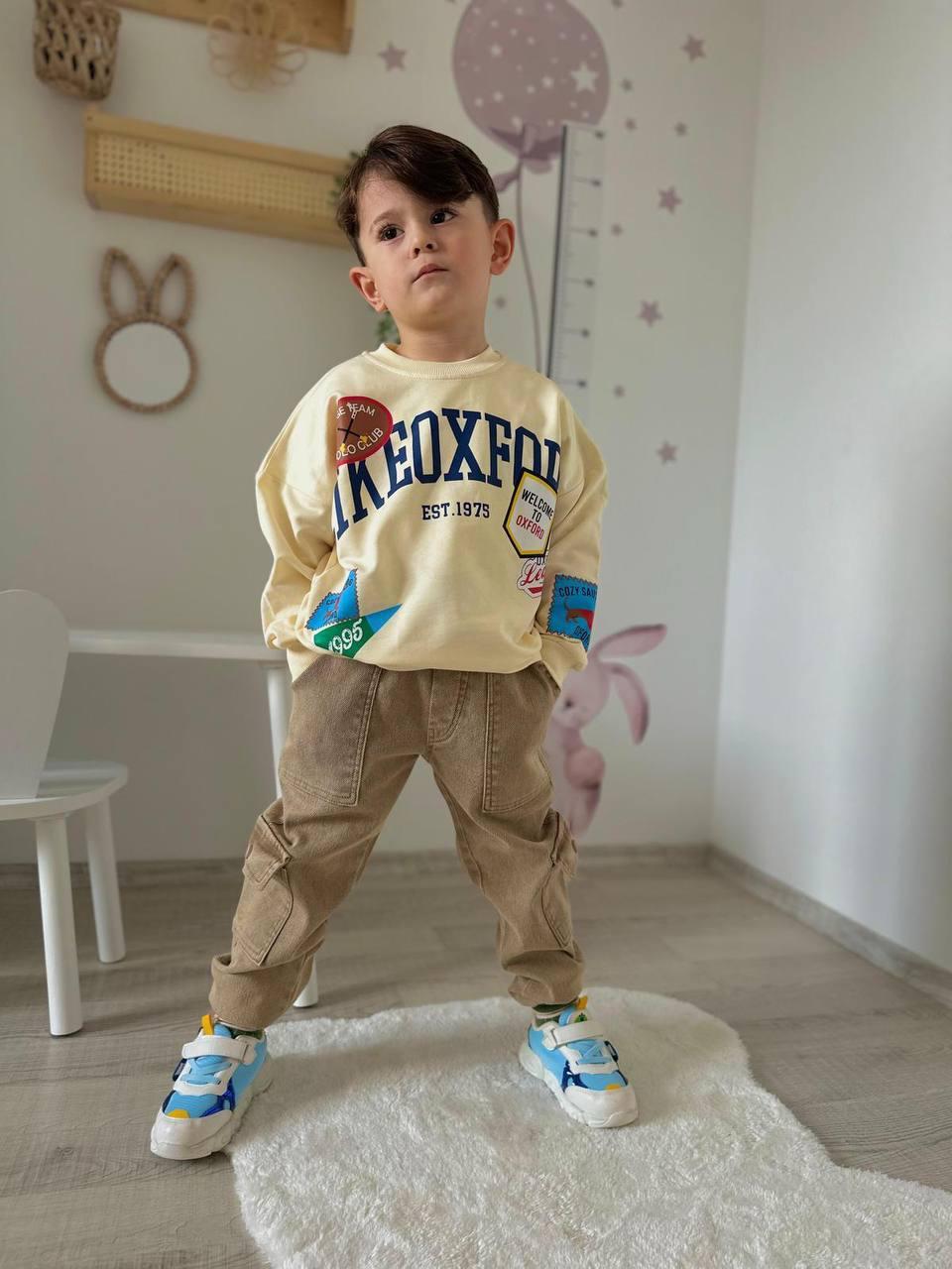 3-10 Yaş Sütlü Kahve Jean Takım