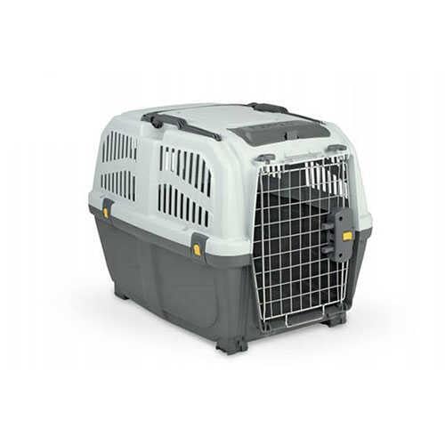 Skudo-6 Iata Tekerleksiz Plastik Kedi ve Köpek Taşıma Kafesi 92x63x70 Cm