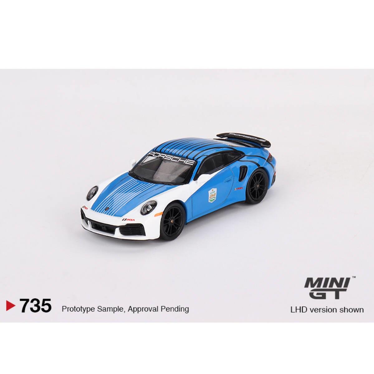 Mini GT - Porsche 911 Turbo S Safety Car 2023 IMSA Daytona 24 Hrs MGT00735 1:64