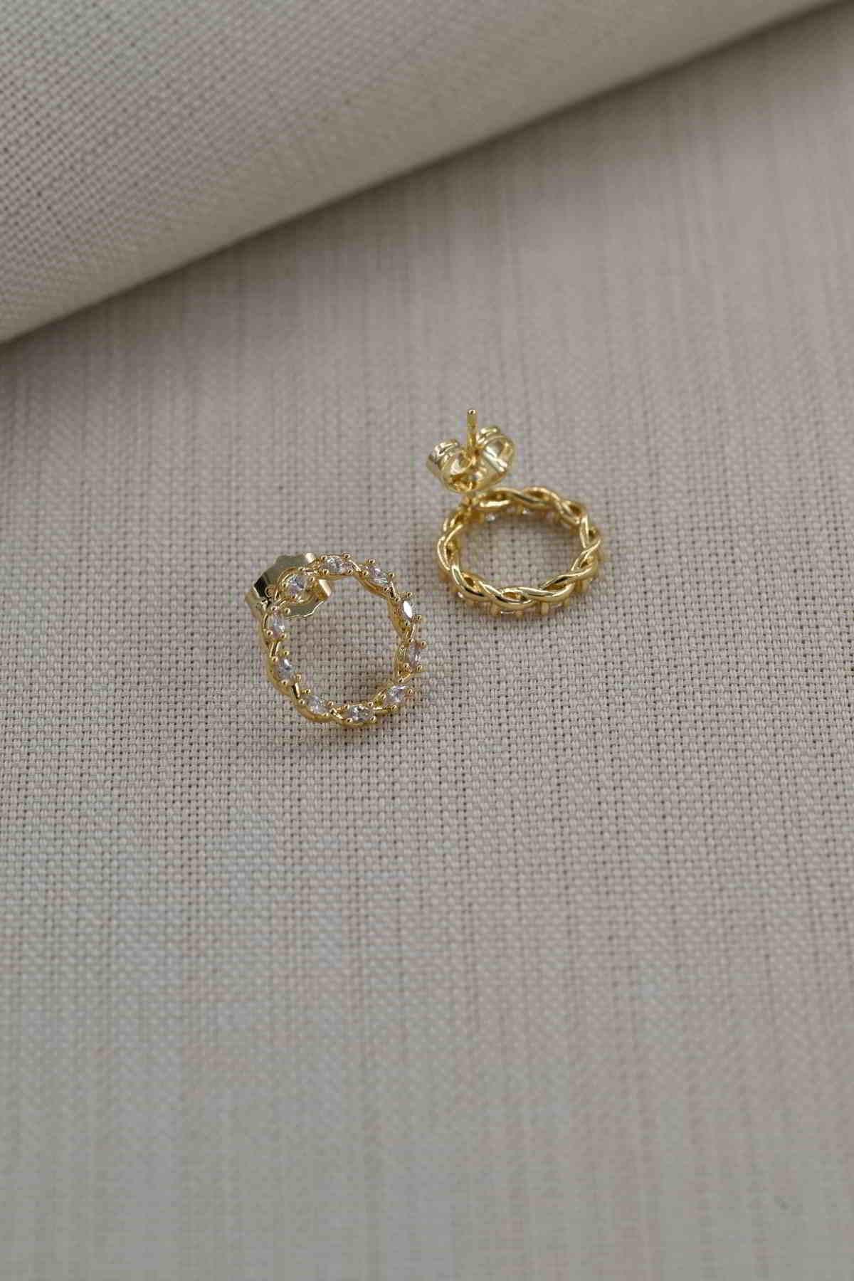 Xuping 14k Taşlı Küpe