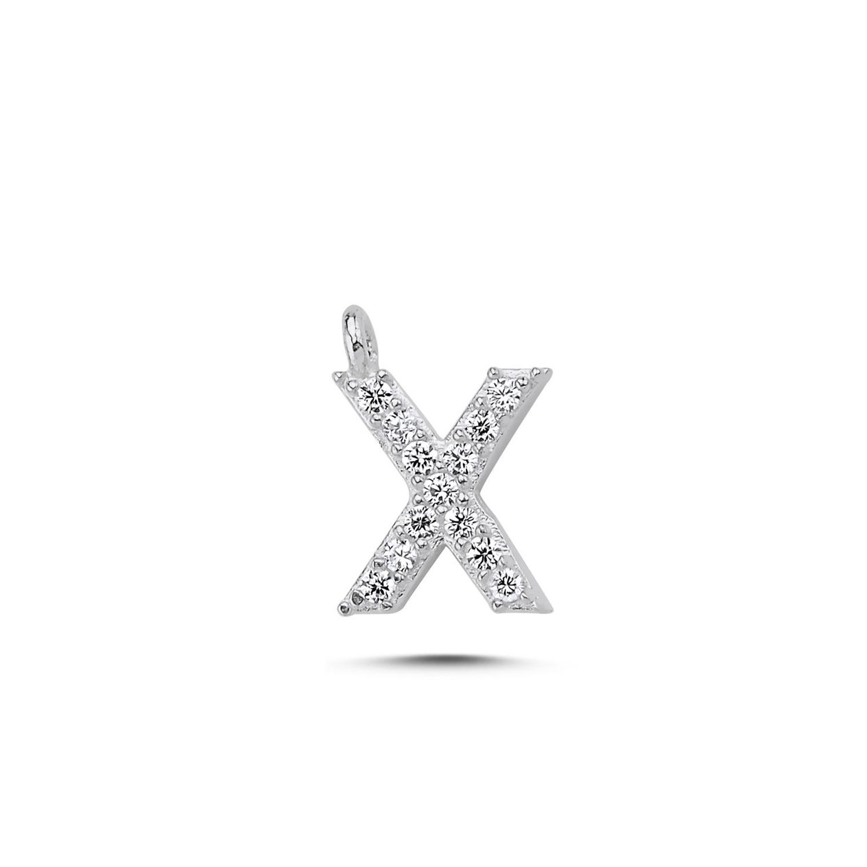 -X- Harfi Zirkon Taşlı Mamül